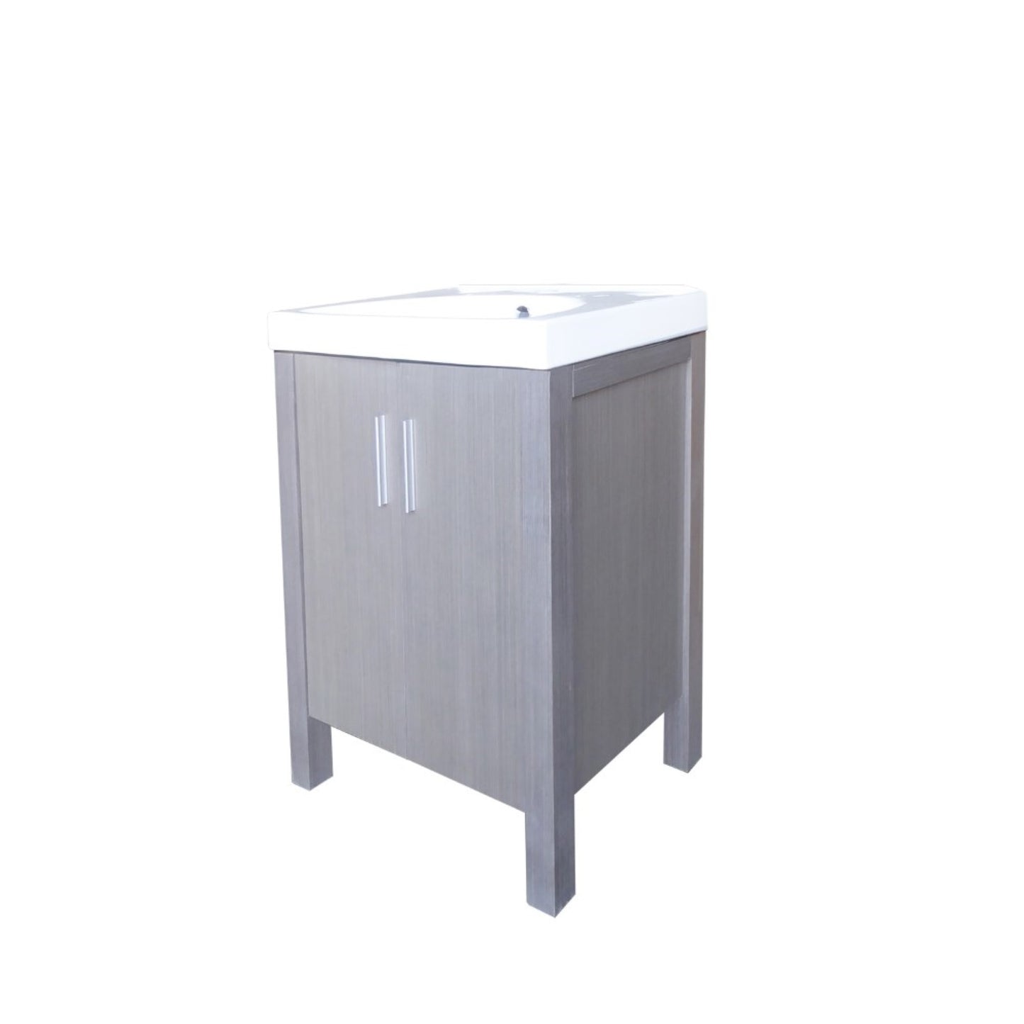 23.8" Single sink vanity Gray