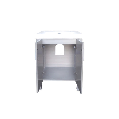 23.8" Single sink vanity Gray