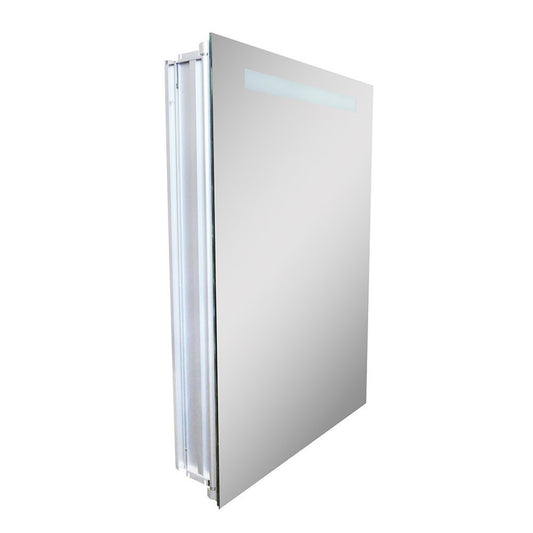 20" Rectangular LED Illuminated Mirrored Medicine Cabinet