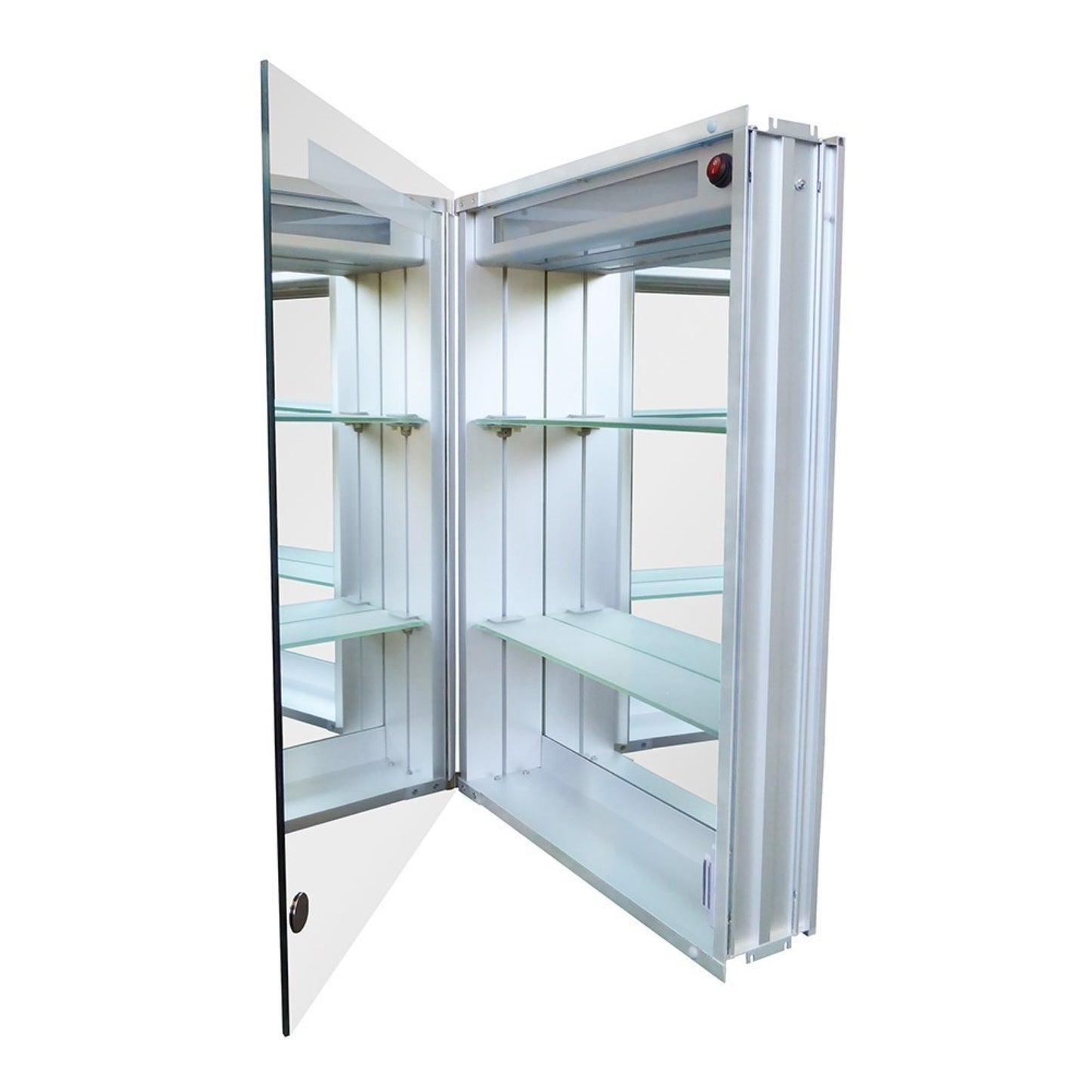 20" Rectangular LED Illuminated Mirrored Medicine Cabinet