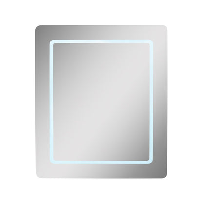 24" Rectangular LED Illuminated Mirrored Medicine Cabinet