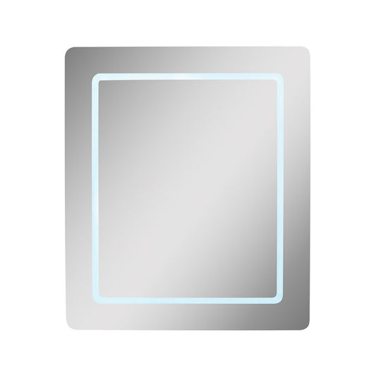 24" Rectangular LED Illuminated Mirrored Medicine Cabinet