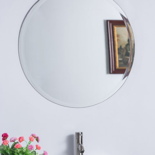 22" Round Frameless Mirror
