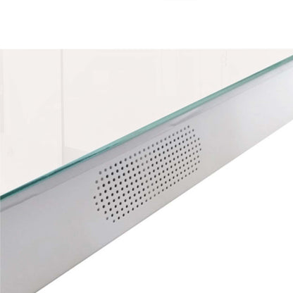 24" Rectangular LED Bordered Illuminated Mirror with Bluetooth Speakers