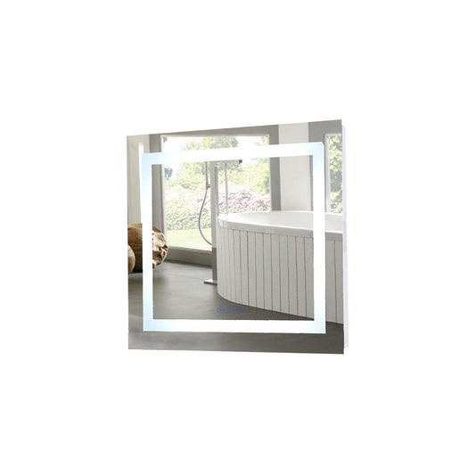 30" LED Bordered Illuminated Mirror with Bluetooth Speakers