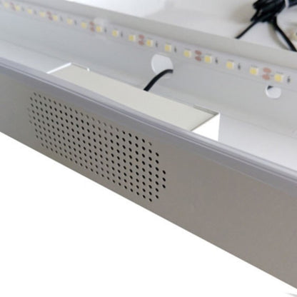 36" Rectangular LED Bordered Illuminated Mirror with Bluetooth Speakers