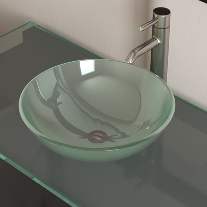 Complete 48"  Espresso Vanity Set with Brushed Nickel Plumbing