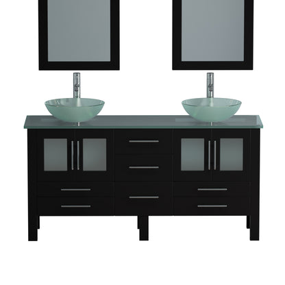 Complete 63" Vanity Set with Polished Chrome Pluming
