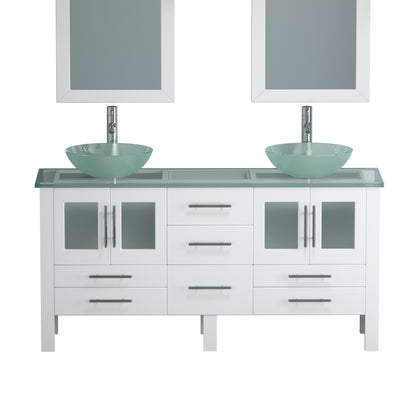 Complete 63" Vanity Set with Polished Chrome Pluming