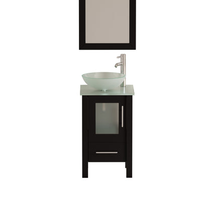 Complete 18" Vanity Set with Polished Chrome Plumbing
