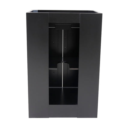24" Single sink vanity manufactured wood espresso