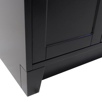 24" Single sink vanity manufactured wood espresso