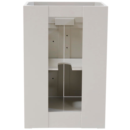 24" Single sink vanity manufactured wood light gray