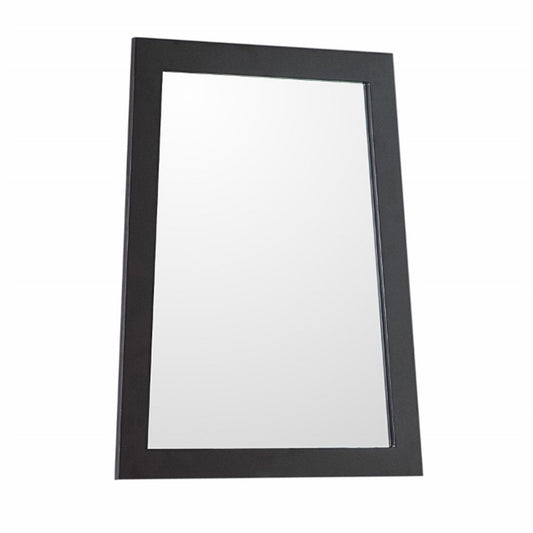 Ladder shape framed mirror manufactured wood espresso