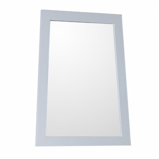Ladder shape framed mirror manufactured wood white