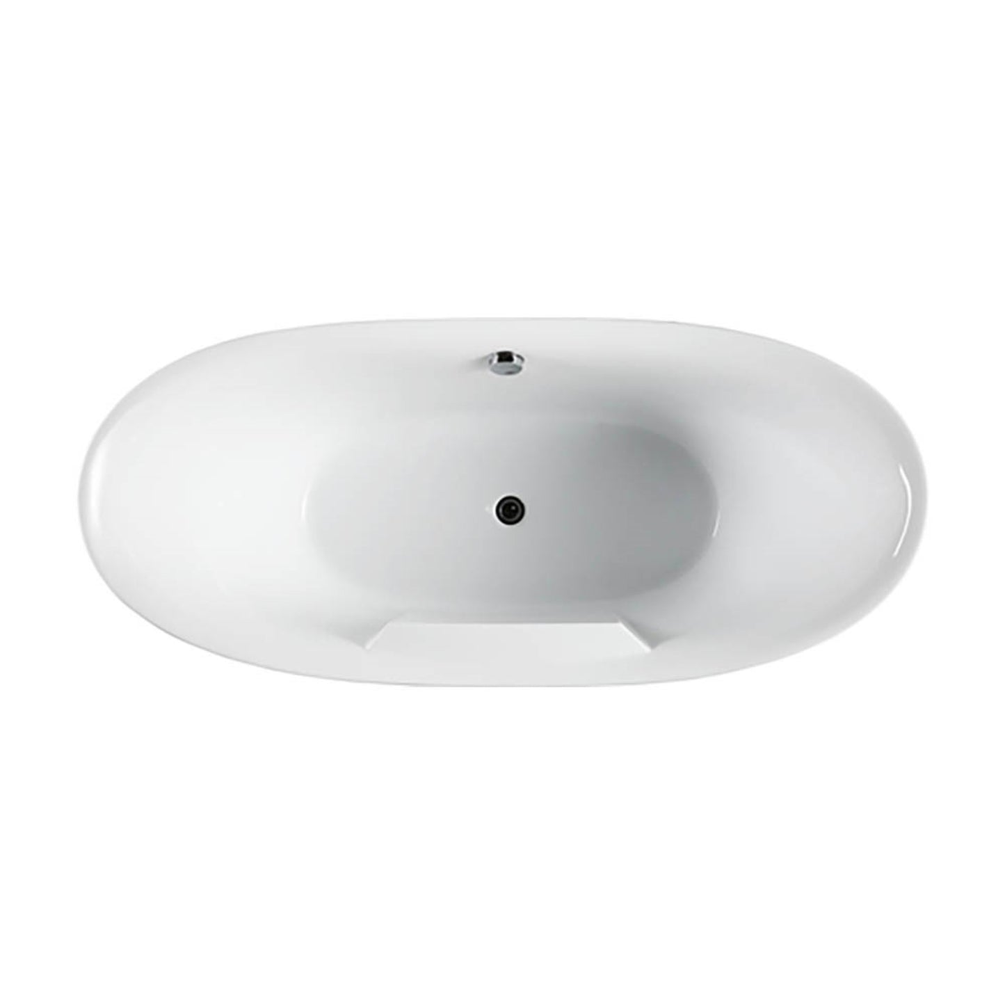 Salerno 68" Freestanding Bathtub in Glossy White