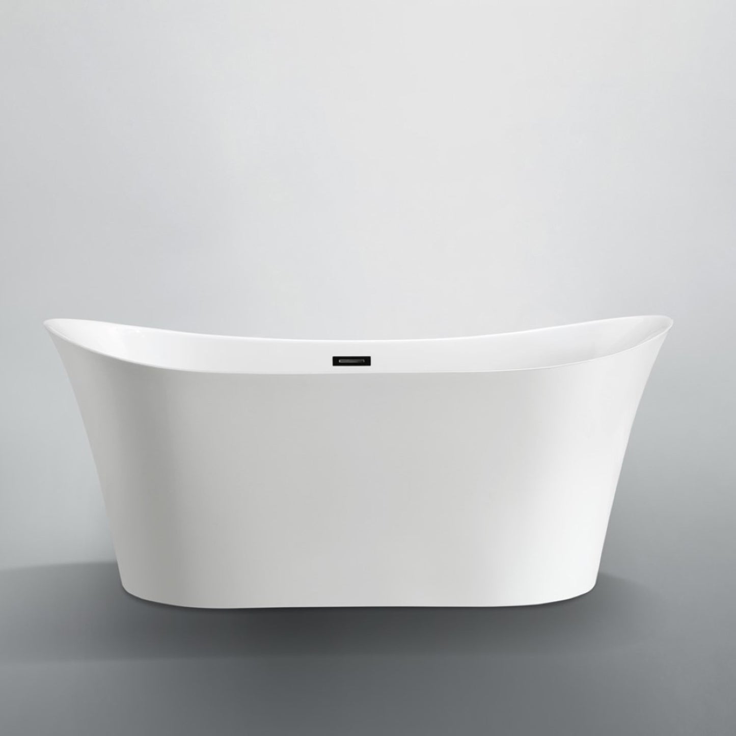 Bergamo 67" Freestanding Bathtub in Glossy White