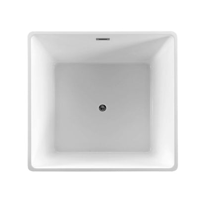 Bologna 47" Freestanding Bathtub in Glossy White