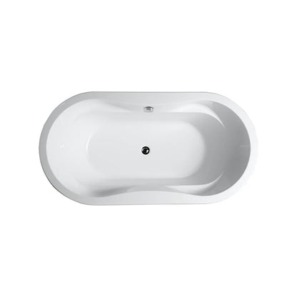 Brescia 65" Freestanding Bathtub in Glossy White