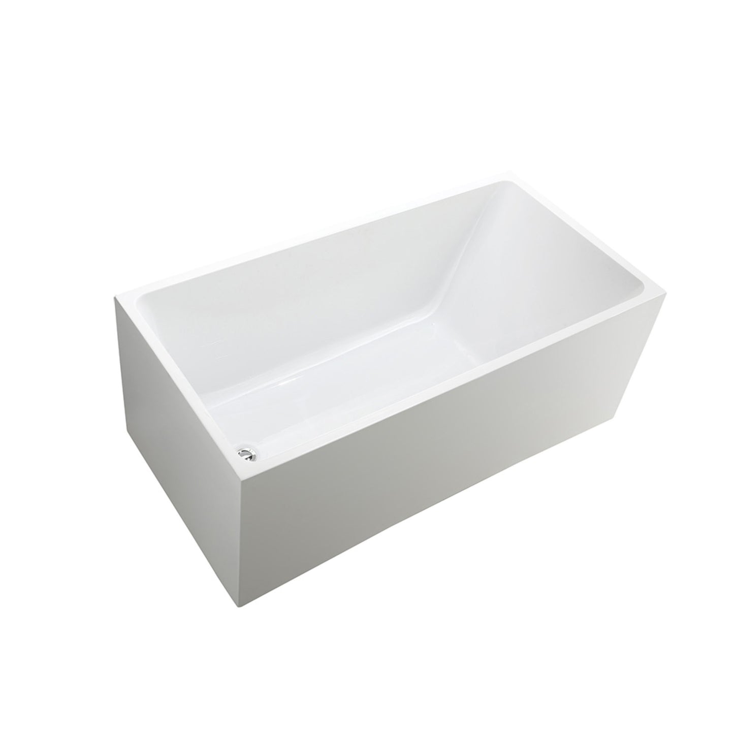 Catania 67" Freestanding Bathtub in Glossy White