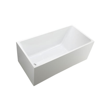Catania 67" Freestanding Bathtub in Glossy White
