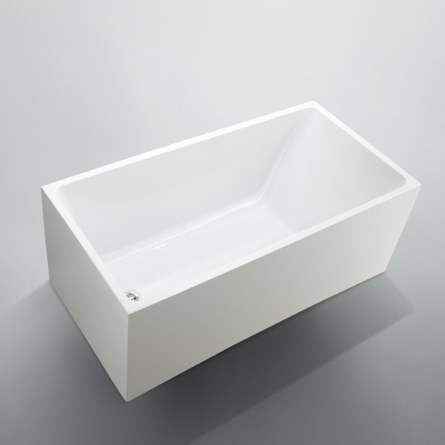 Catania 67" Freestanding Bathtub in Glossy White