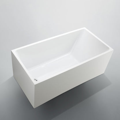 Catania 67" Freestanding Bathtub in Glossy White