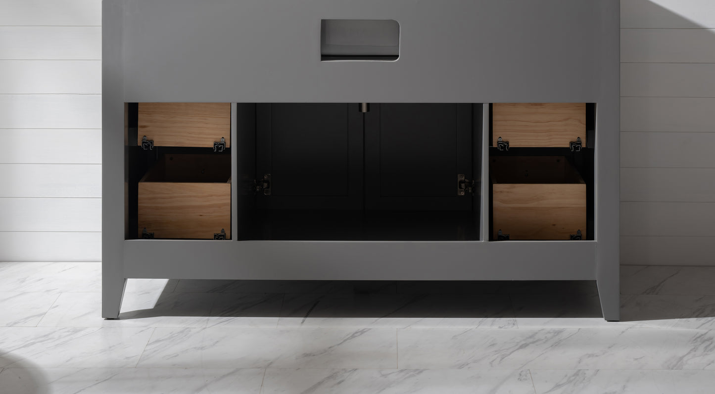 Burbank 54" Single Vanity in Gray