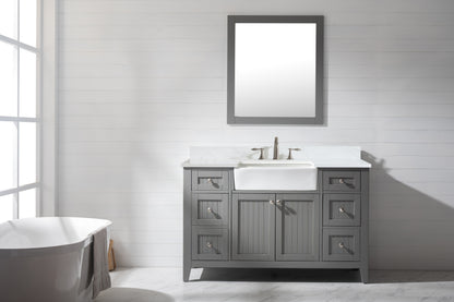Burbank 54" Single Vanity in Gray