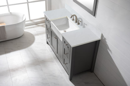 Burbank 54" Single Vanity in Gray