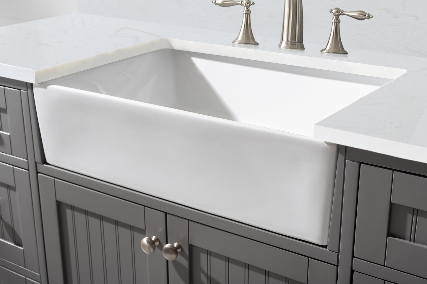 Burbank 54" Single Vanity in Gray