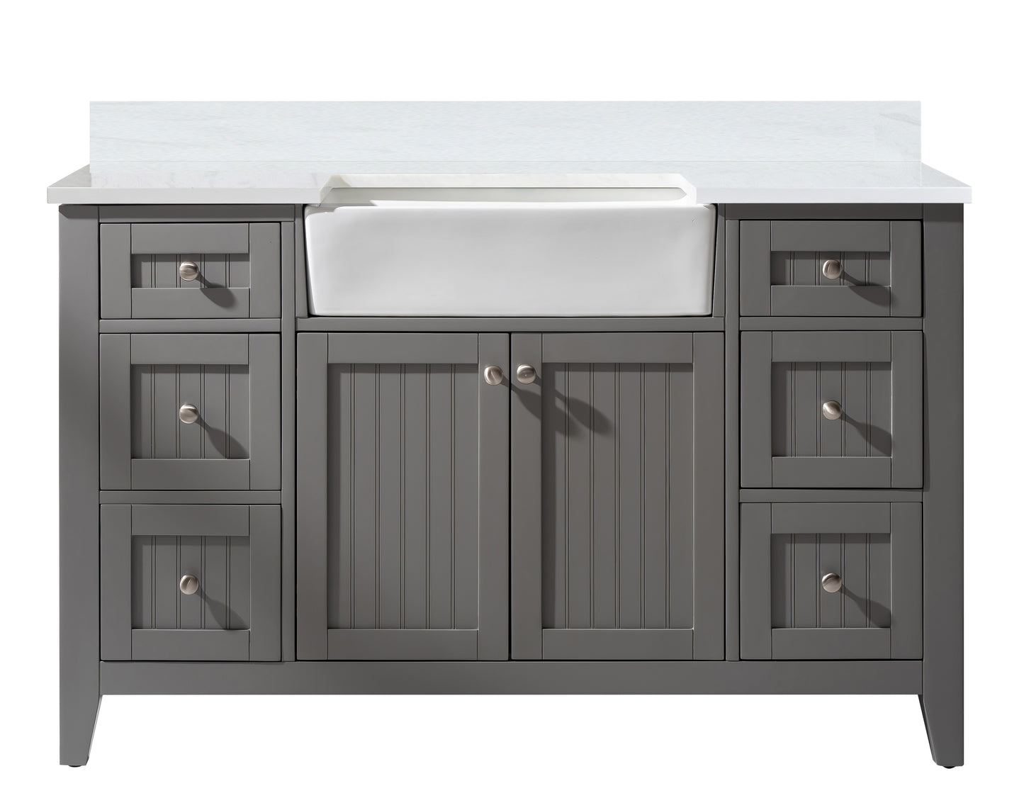Burbank 54" Single Vanity in Gray