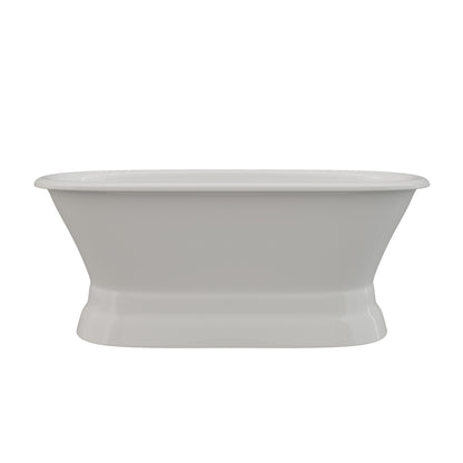 Cast Iron Double Ended Tub 66" X 30" with No Faucet Drillings