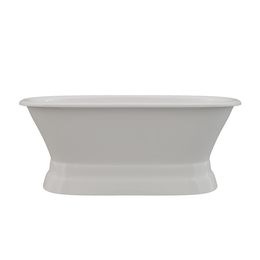 Cast Iron Double Ended Tub 66" X 30" with No Faucet Drillings