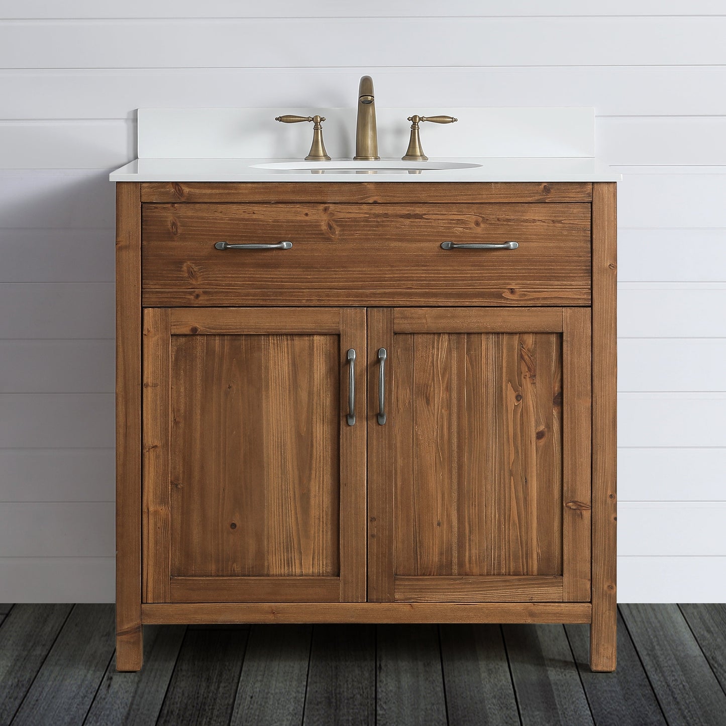 Bryson 36" Vanity Base Only in Walnut