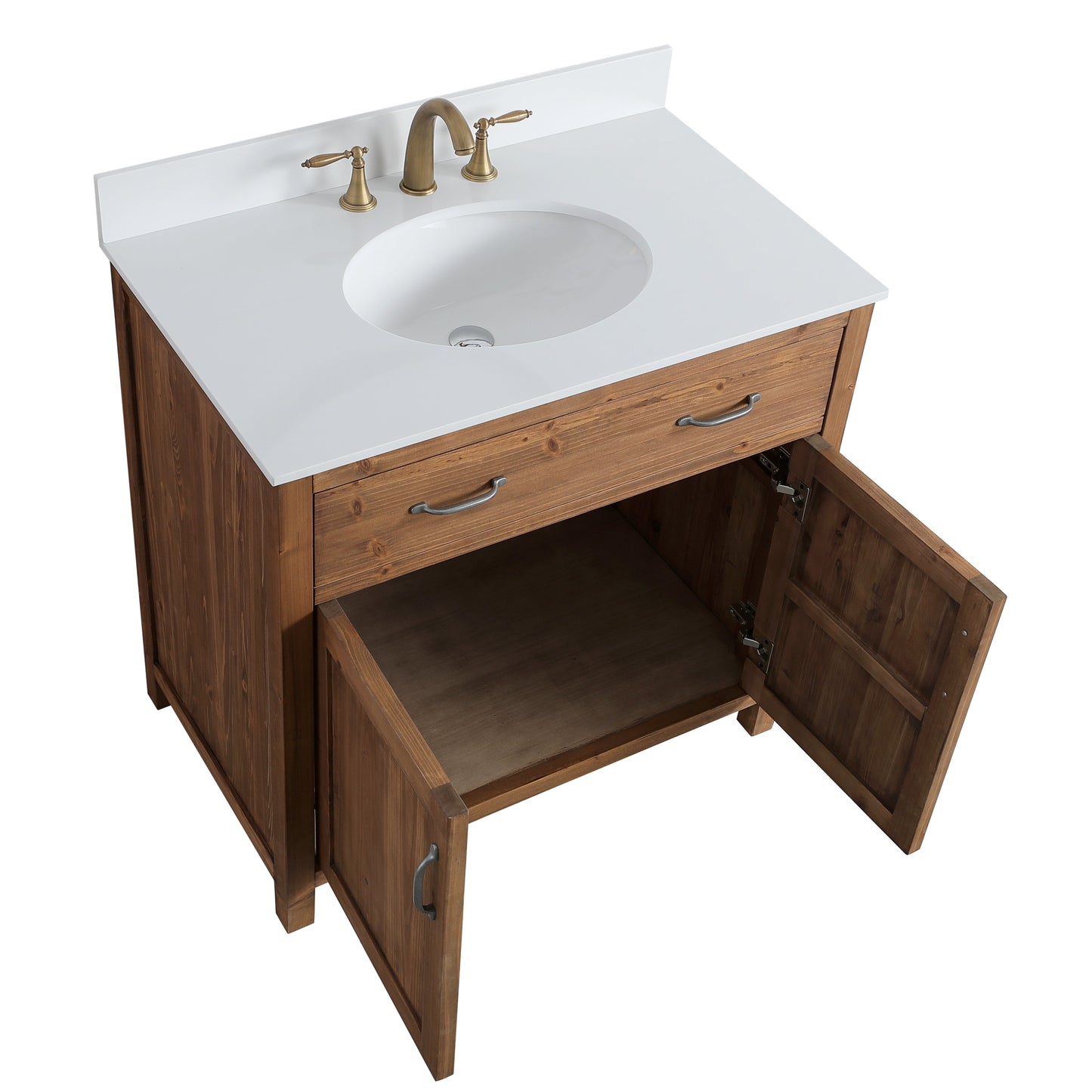 Bryson 36" Vanity Base Only in Walnut