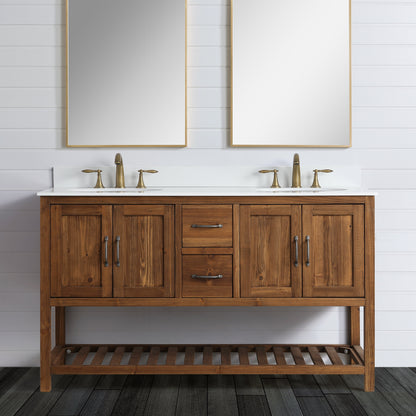 Austin 60" Vanity Base Only in Walnut