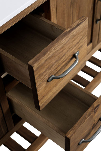 Austin 60" Vanity Base Only in Walnut