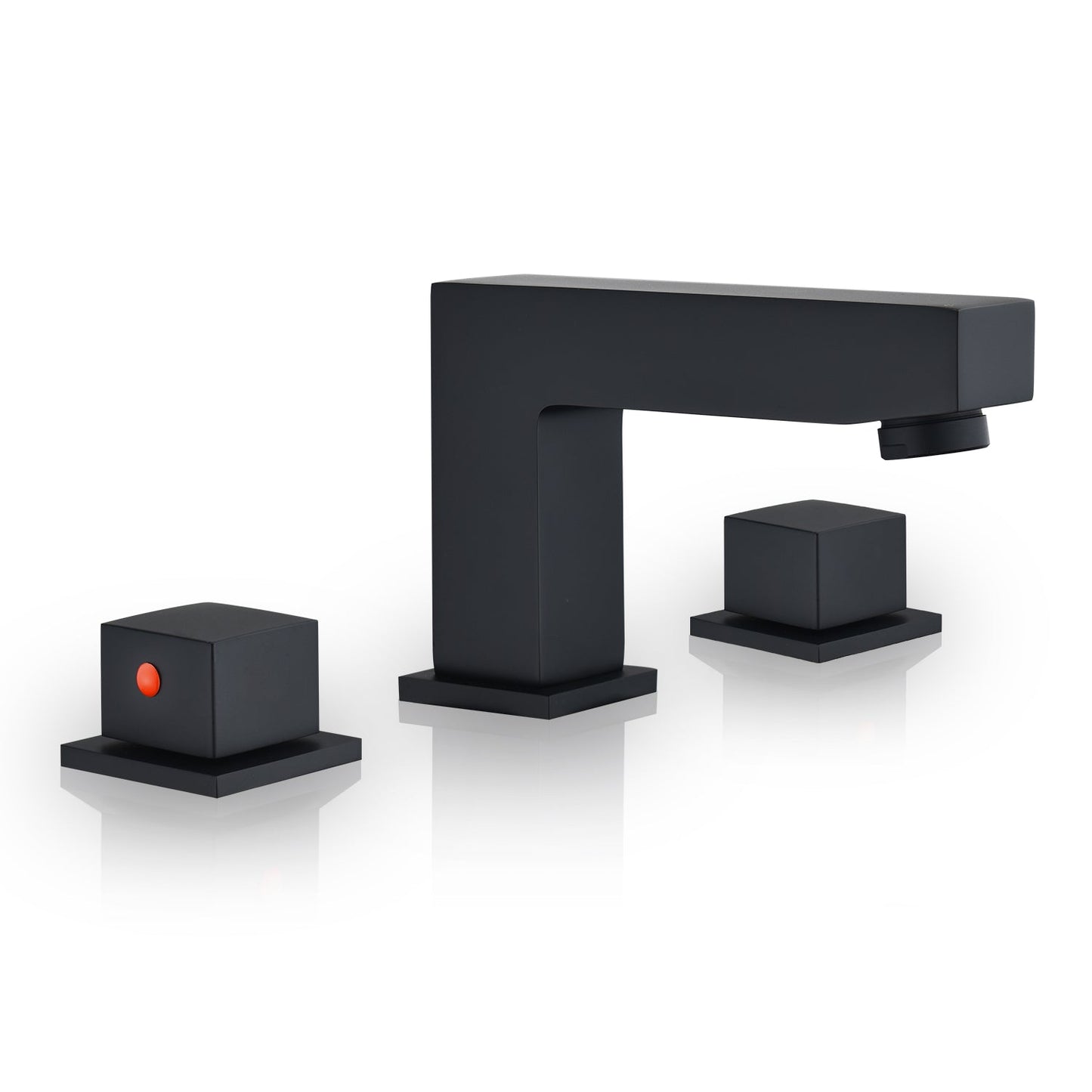 Linter 8" Widespread 2-Handle Bathroom Faucet in Matte Black