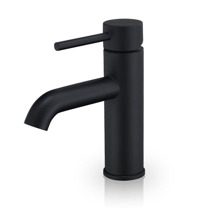 Tubize Single Hole Single-Handle Bathroom Faucet in Matte Black