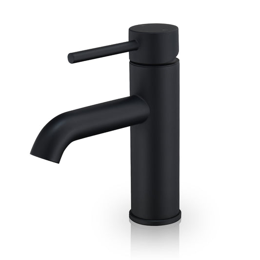 Tubize Single Hole Single-Handle Bathroom Faucet in Matte Black