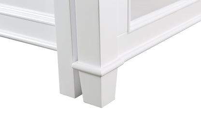 Medley 54 In. Kitchen Island With Slide Out Table in White
