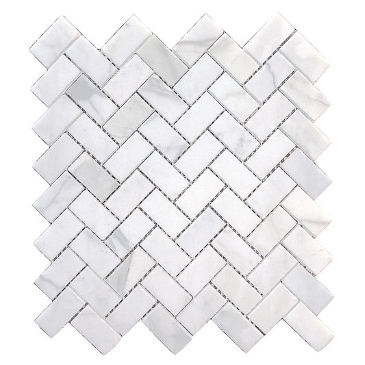 Design Element Herringbone Marble Tile (9.4 sq. ft. / case)
