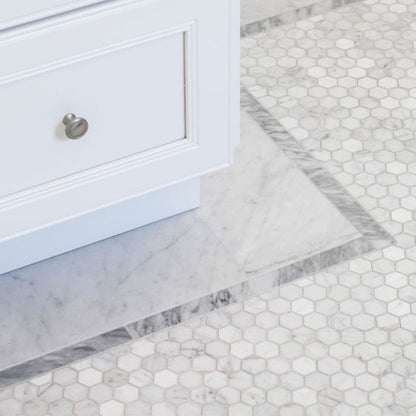 Design Element Hexagon Marble Tile (10 sq. ft. / case)