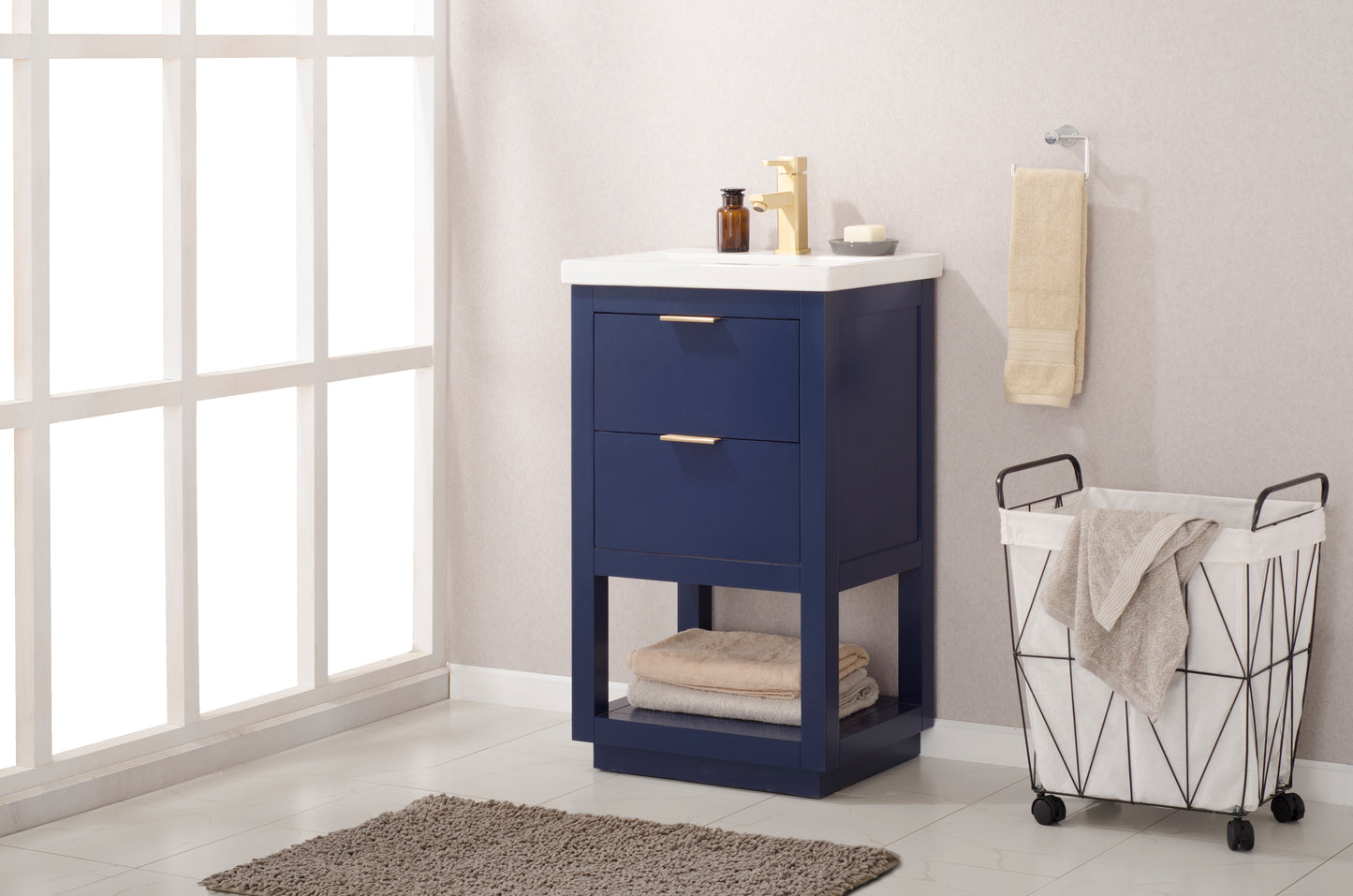 Klein 20" Single Sink Vanity In Blue