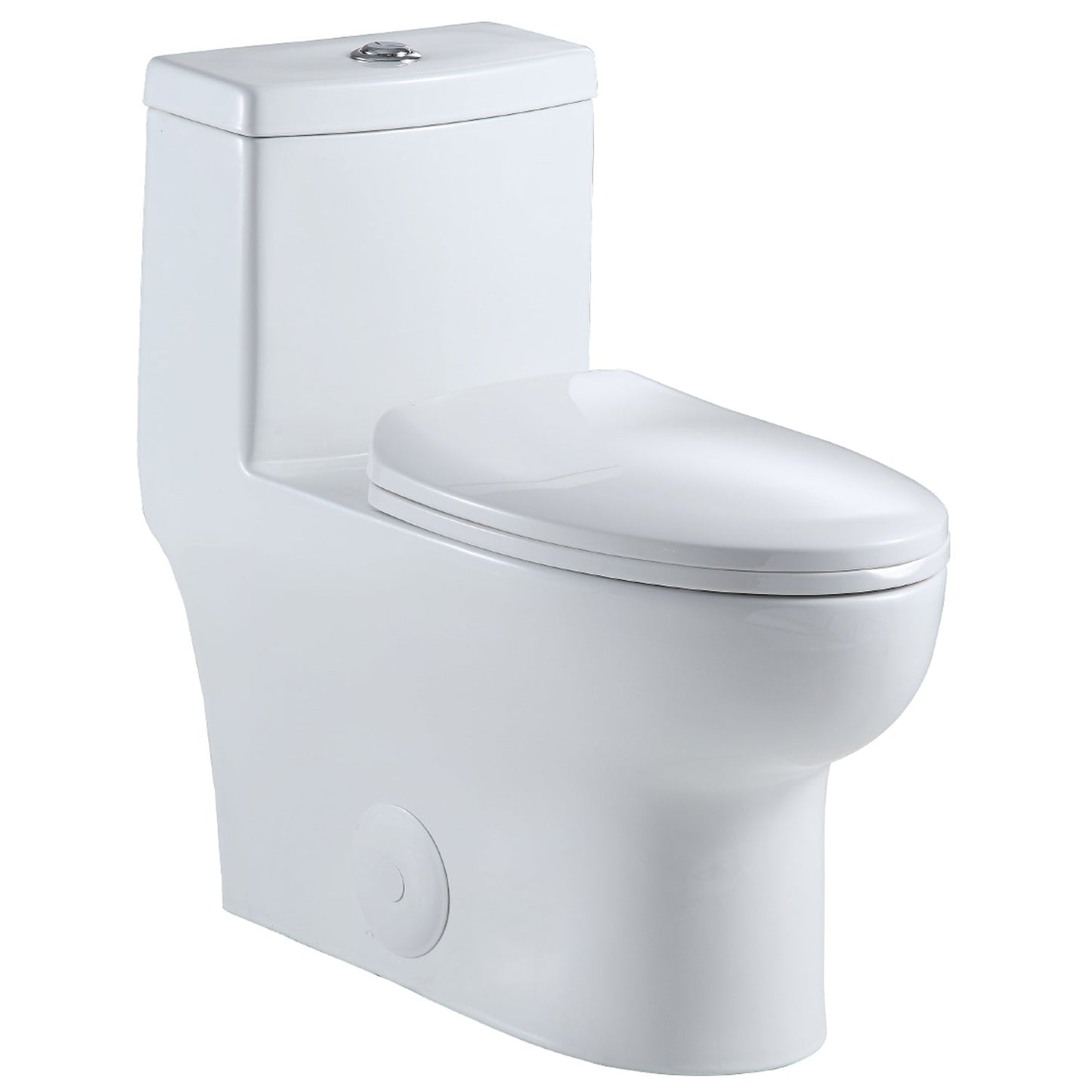 Venezia Dual Flush Elongated One-Piece Toilet (Seat Included)
