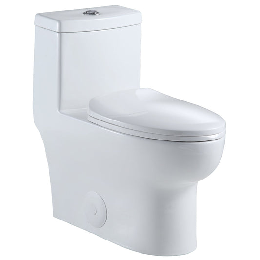 Venezia Dual Flush Elongated One-Piece Toilet (Seat Included)