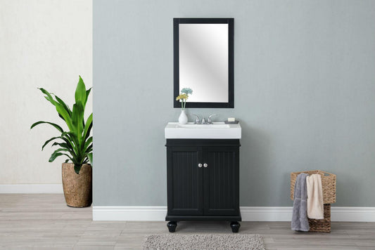 24" ESPRESSO SINK VANITY WITHOUT FAUCET