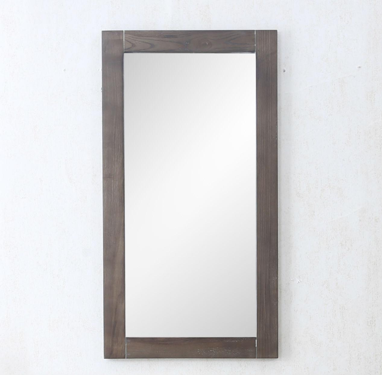16" WEATHERED GRAY MIRROR