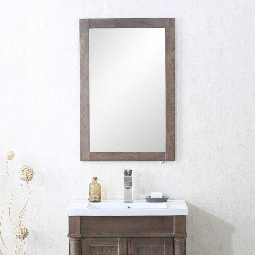 20" WEATHERED GRAY MIRROR